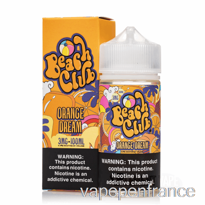 Orange Dream - Club De Plage - Stylo Vape 100 Ml 12 Mg